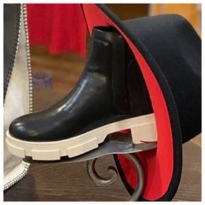 DANA TWO TONE FAUX LEATHER CHUNKY BOOTIE